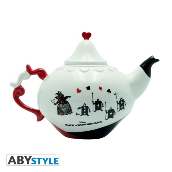 Alice in Wonderland Disney Queen of Hearts Teapot and Plate