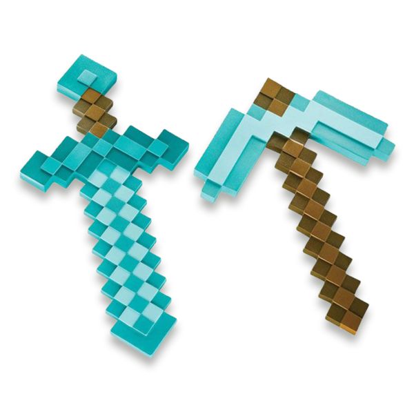 Pico y Espada Diamante Minecraft Replica Set 