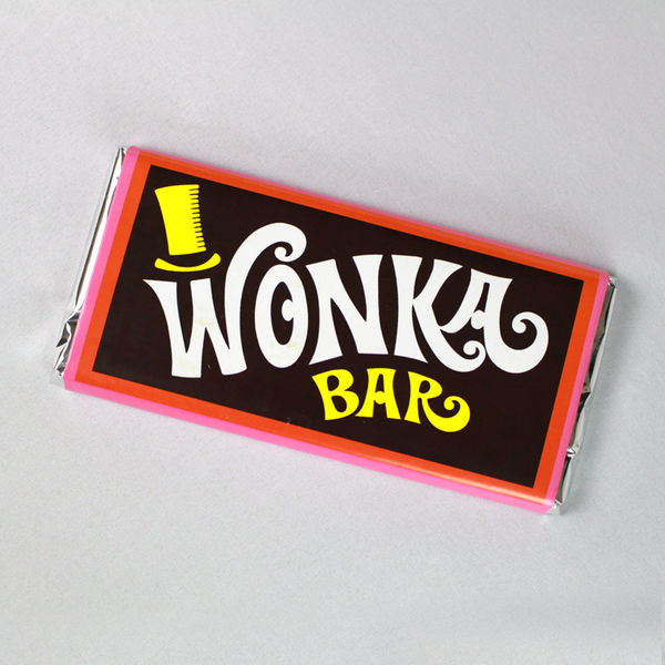 Chocolatina Wonka Chocolate Con Leche 200gr Charlie y la Fábrica de Chocolate