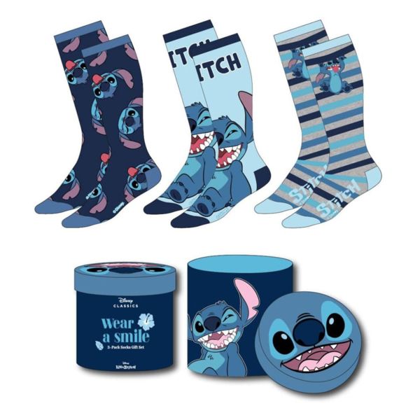 Calcetines Lilo & Stitch Disney Pack 3 Talla 36-43