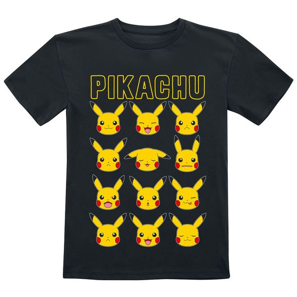 Camiseta Infantil Pikachu Emociones Pokemon