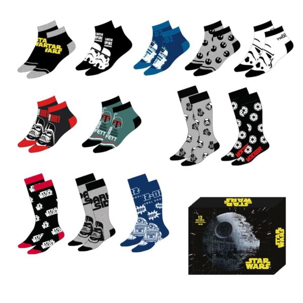 Pack 12 Calcetines Star Wars Talla 38-45