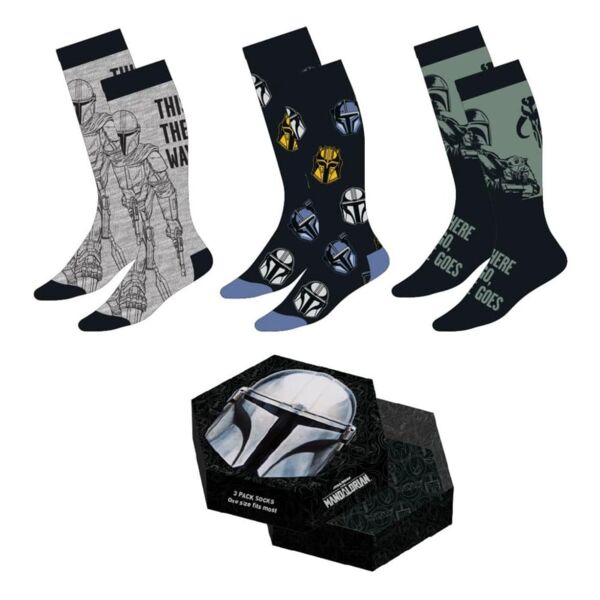 Star Wars: The Mandalorian 3 Pack Socks Size 38-45