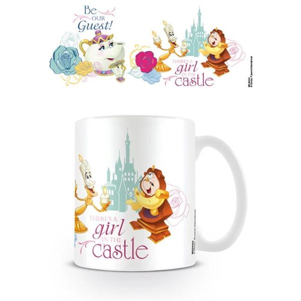 Chip Mrs Pots Lumiere and Din Don Mug Beauty and the Beast Disney 300 ml