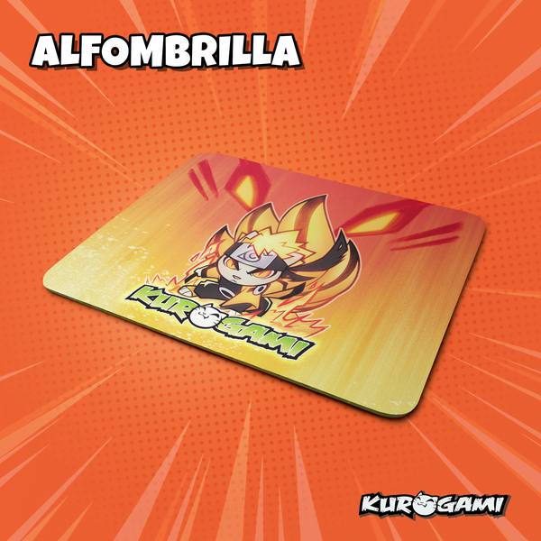 Alfombrilla de ratón Kuroneko Kyubi Kurogami Alfombrilla de ratón Kuroneko Kyubi Kurogami