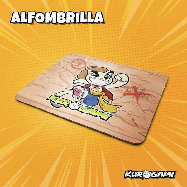 Alfombrilla de ratón Kuroneko Pirata Kurogami Alfombrilla de ratón Kuroneko Pirata Kurogami