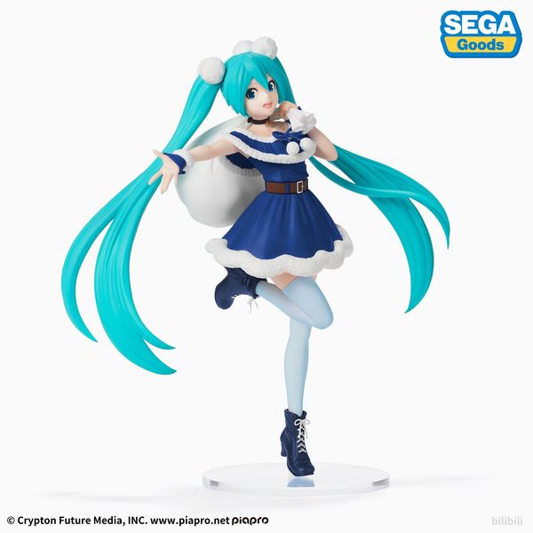 Figura Hatsune Miku Christmas 2020 Blue Vocaloid SPM