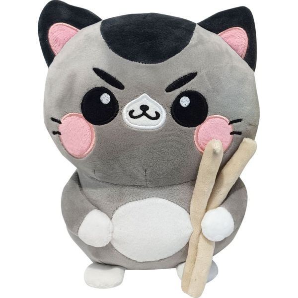 Peluche Gato con palillos Funny Cat 25 cm