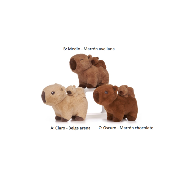Capybara with Baby Plush 25 cm