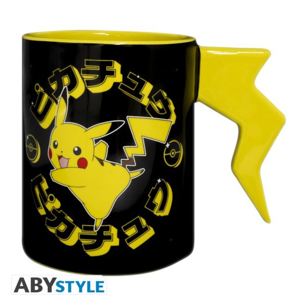 3D Mug Pikachu Ligtening Bolt Pokemon 460 ml