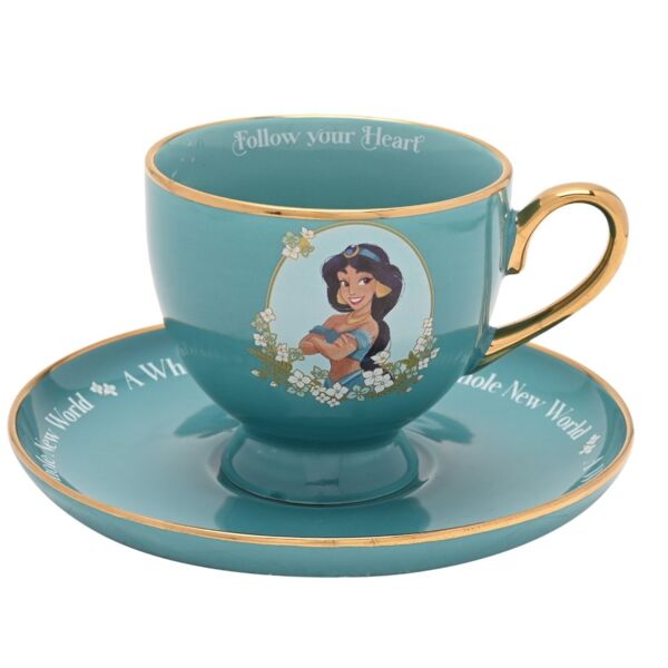 Taza Café y Platillo Jasmín Aladdín Disney 200 ml