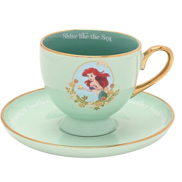 Taza Café y Platillo La Sirenita Disney 200 ml