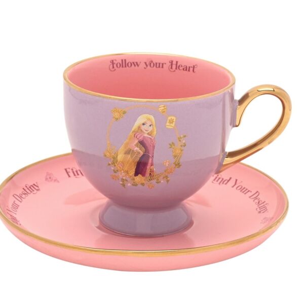 Taza Café y Platillo Rapunzel Enredados Disney 200 ml