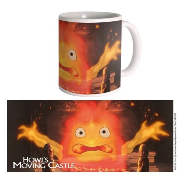 Taza Calcifer El castillo ambulante Studio Ghibli 340 ml