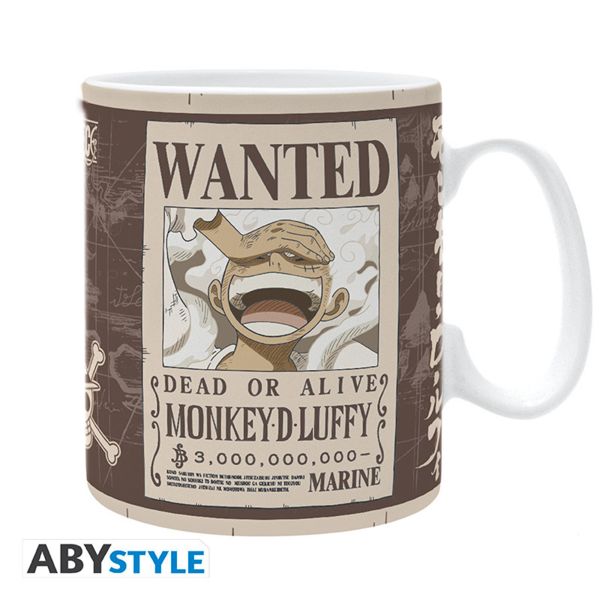 Taza Monkey D. Luffy Gear 5 Wanted One Piece 460 ml