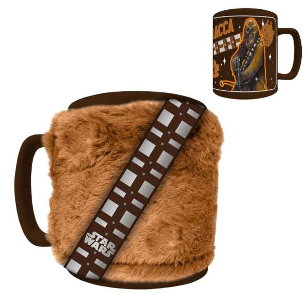 Taza Peluda Chewbacca Star Wars 400 ml