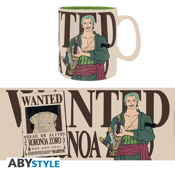 Roronoa Zoro Wanted Mug One Piece 460 ml