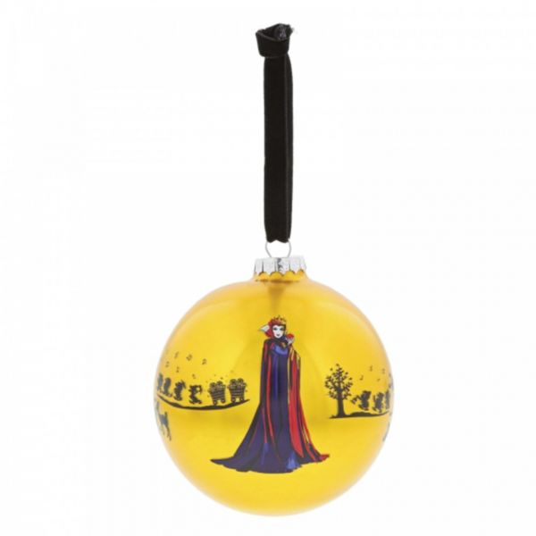 Queen Grimhilde Golden Christmas Ball Ornament Snow White & The Seven Dwarfs Disney
