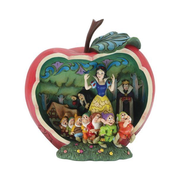 Snow White within Apple Figure Snow White & the Seven Dwarfs Disney Traditions Jim Shore