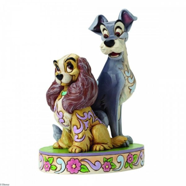 Lady & The Tramp 60th Anniversary Figurine Disney Traditions Jim Shore 