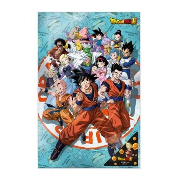 Main Characters 3D Poster Dragon Ball Super 58 x 38 cm