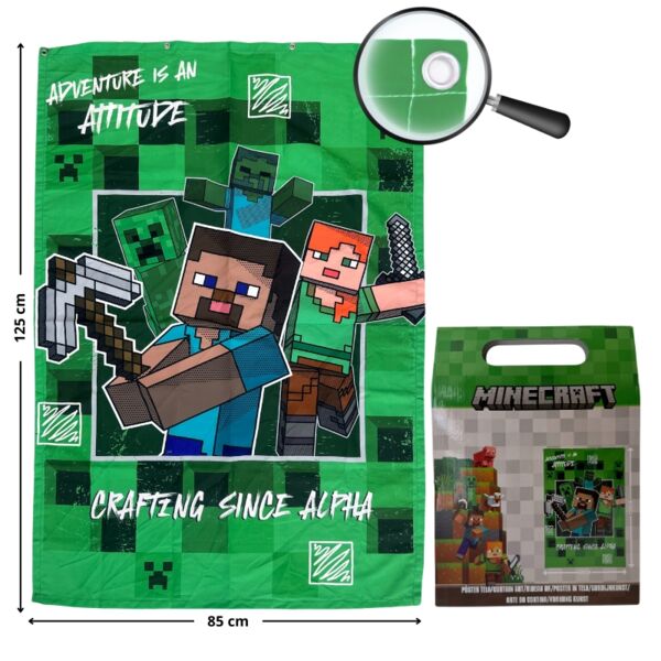 Poster de Tela Minecraft 125 x 85 cm