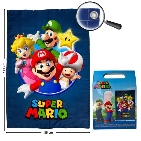 Poster de Tela Super Mario Nintendo 125 x 85 cm