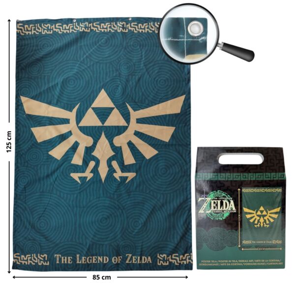 Triforce The Legend Of Zelda Fabric Poster 125 x 85 cm