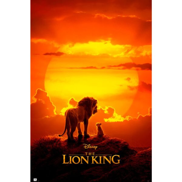 Poster Simba y Mufasa Rey Leon Live Action 91,5 x 61 cms