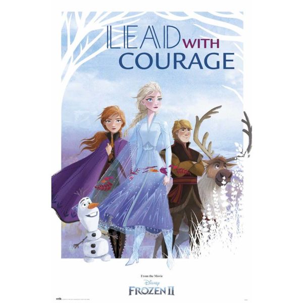 Poster Frozen II Lead With Courage Disney 91,5 x 61 cms