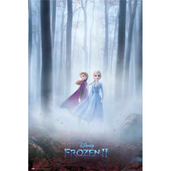 Poster Elsa y Anna Frozen II Disney 91,5 x 61 cms