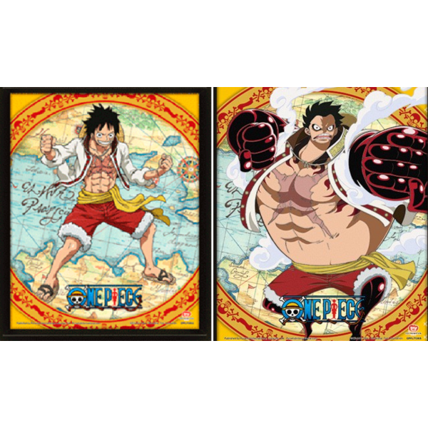 Monkey D. Luffy Gear 4 Framed 3D Poster One Piece 23 x 28 cm