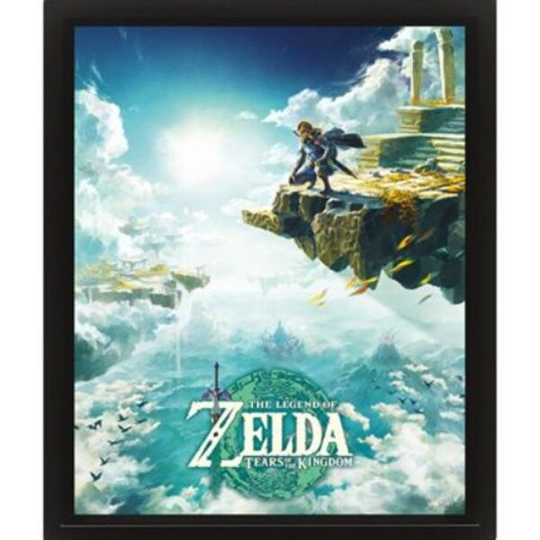 Póster Enmarcado 3D The Legend of Zelda: Tears of the Kingdom Nintendo 23 x 28 cm