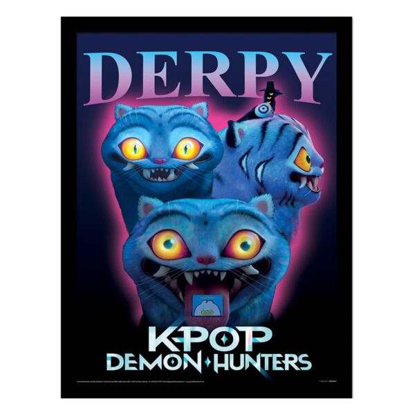 Derpy Framed Poster K-pop Demon Hunters 30 x 40 cm