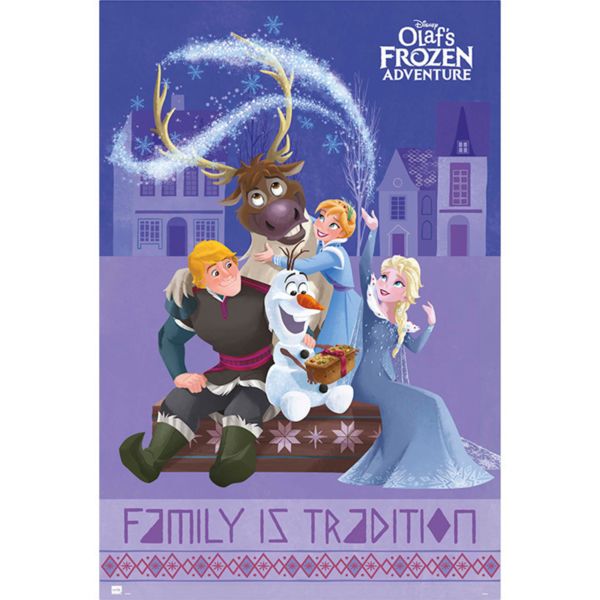 Poster Olaf y sus aventuras Frozen Disney 91,5 x 61 cms