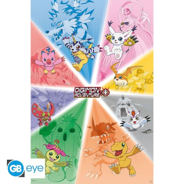 Poster Grupo Digimon Adventure 91,5 x 61 cms