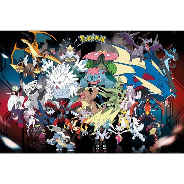 Mega Evolutions Poster Pokemon 91.5 x 61 cm