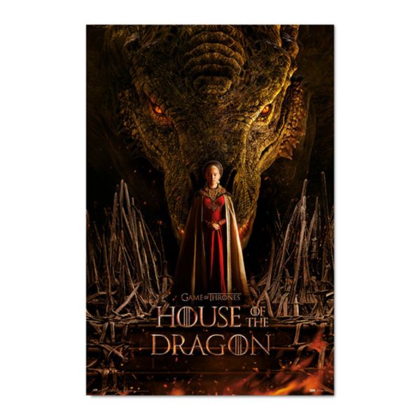 Poster Rhaenyra Targaryaen La Casa del Dragón Juego de Tronos 91,5 x 61 cms