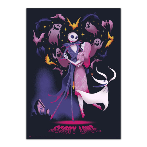 Scary Love Poster Nightmare Before Christmas 50 x 70 cm