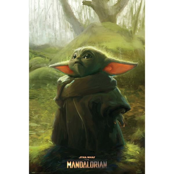 Poster The Child Art Star Wars The Mandalorian 91,5 x 61 cms