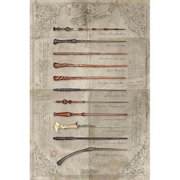 Magic Wands Poster Harry Potter 61 x 91 cms