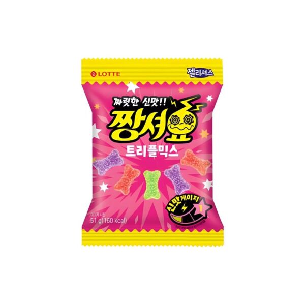 Tuttifrutti Flavour Acid Jelly Lotte 51g