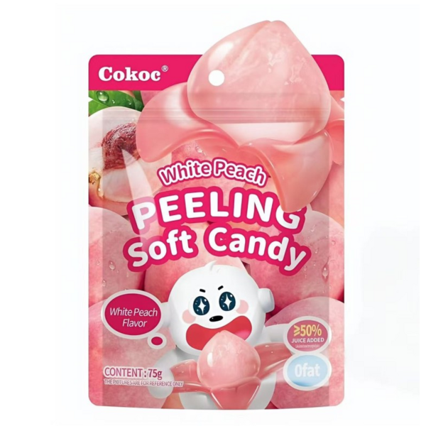 White Peach Peelable Gummy Cokoc 75 g