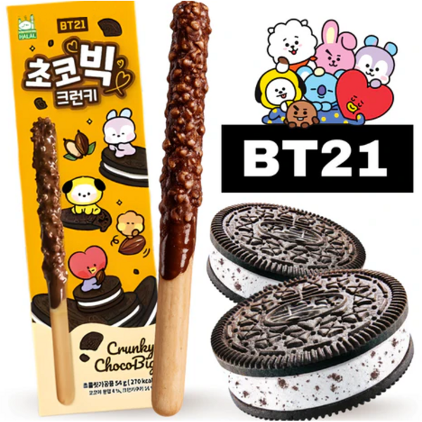 Palitos Chocobig Sabor Chocolate Crunchy BT21 BTS 54 g