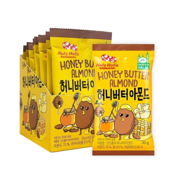 Snack Almendras Sabor Miel y Mantequilla Nuts Holic 30 g