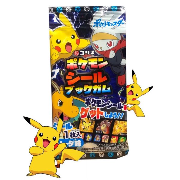 Chicle Pokemon con Pegatina Sabor Cola