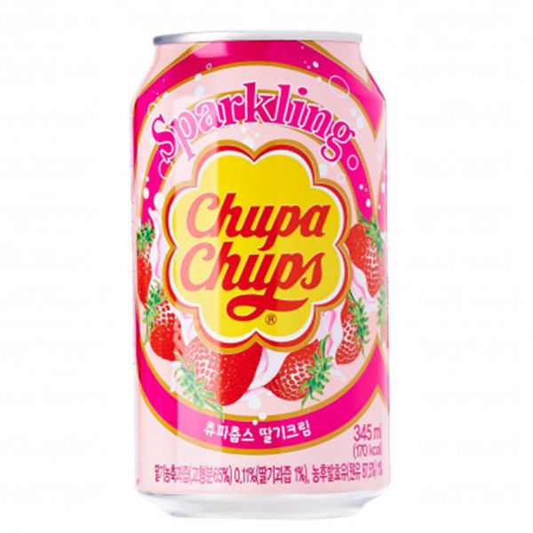 Refresco Chupa Chups Sparkling Fresa y Nata