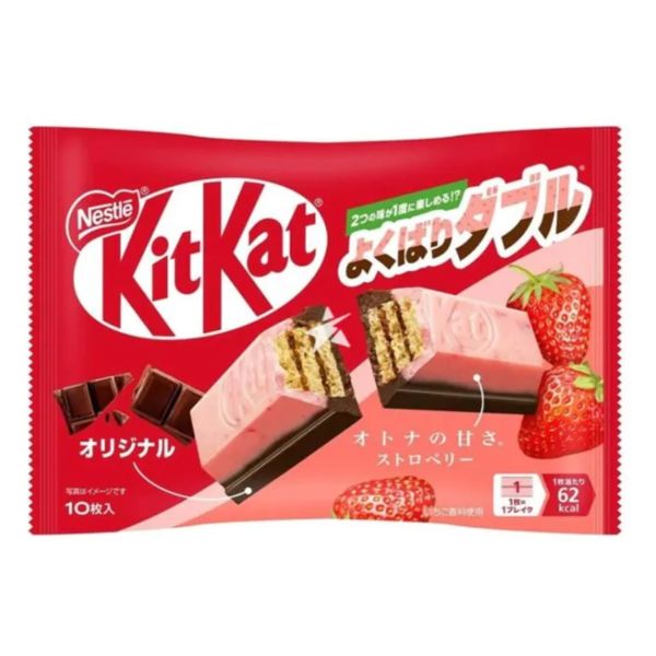 Kit Kat Mini Bag Yokubari Strawberry & Original (10 units)