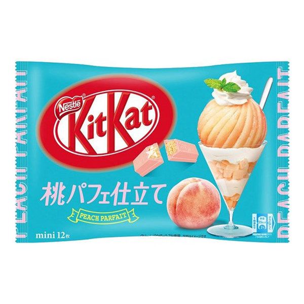 Bag of Kit Kat Mini Peach Ice Cream flavor