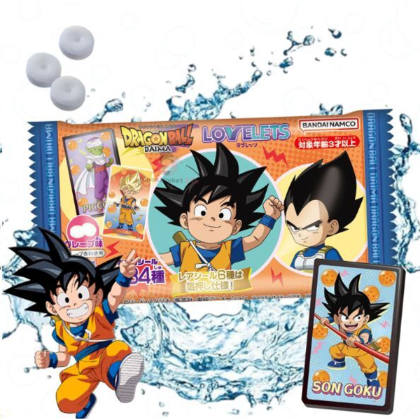 Caramelos sabor Uva Dragon Ball Daima con pegatina coleccionable 21gr